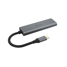 Akasa 4 portos USB Hub szürke (AK-CBCA25-18BK) (AK-CBCA25-18BK)