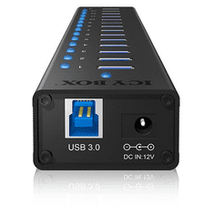 ICY BOX 13 portos USB3.0 HUB + USB charge port 5 V, 2.4 A (IB-AC6113)