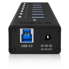 ICY BOX 7 portos USB3.0 HUB táppal (IB-AC618)