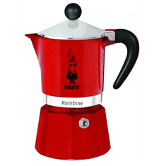 BIALETTI Rainbow 3 személyes kotyogós kávéfőző piros (4962) (B4962)