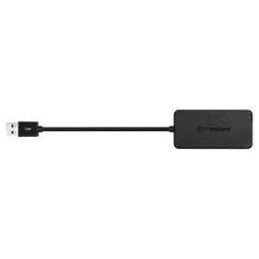 Transcend USB3.0 + USB HUB fekete kártyaolvasó (TS-HUB2K) (TS-HUB2K)