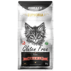 BIOFEED Euphoria Kitten Gabonamentes Cicáknak Csirkével És Édesburgonyával 2kg