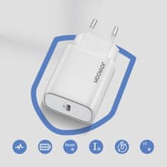 Joyroom L-P201 hálózati töltő USB-C PD 20W, fehér