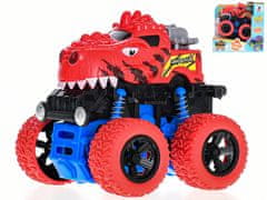 Autó monster truck dinoszaurusz 9,5 cm lendkerékre - vegyes színek (sárga, piros, kék, zöld)