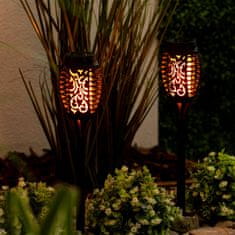 LUMILED 6x Napelemes kerti lámpa LED a földbe szúrva IGNIS 50cm