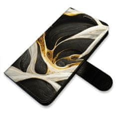 iSaprio BlackGold Marble flip tok Samsung Galaxy S23 5G