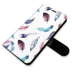 iSaprio Colorful Feathers flip tok Samsung Galaxy A12