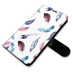 iSaprio Colorful Feathers flip tok Samsung Galaxy S10