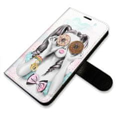 iSaprio Donut Worry Girl flip tok Apple iPhone 13 mini
