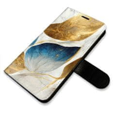 iSaprio GoldBlue Leaves flip tok Samsung Galaxy S20