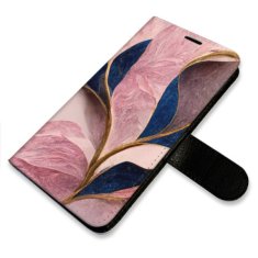 iSaprio Pink Leaves flip tok Samsung Galaxy A12