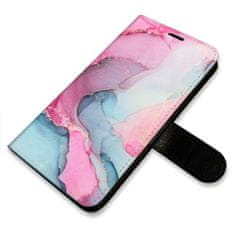 iSaprio PinkBlue Marble flip tok Apple iPhone 14 Pro