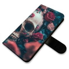 iSaprio Skull in Roses 02 flip tok Samsung Galaxy S23 Ultra