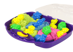 Lean-toys Magic Kinetic Sand in a Case 3 színű formák 1 kg