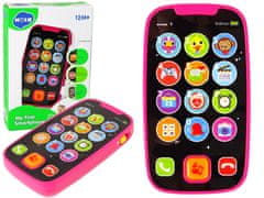 Lean-toys Smartphone Touch Phone csecsemőknek Sound Pink