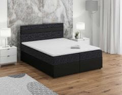 Veneti SISI boxspring ágy 160x200, fekete