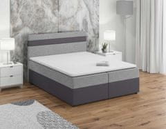 Veneti SISI boxspring ágy 140x200, szürke