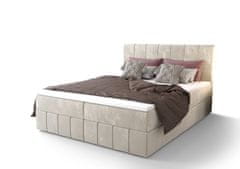 Veneti MADLEN boxspring ágy - 180x200, bézs