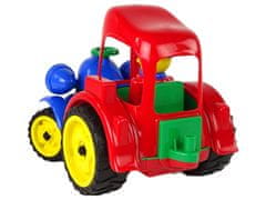 Lean-toys Nagy traktor Traktor Traktor Mezőgazdasági jármű figura Gumikerekek