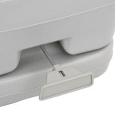 shumee szürke-fehér HDPE hordozható kemping WC 10+10 L