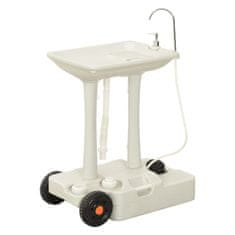 Vidaxl hordozható kemping-WC és -kézmosóállvány víztartállyal 3186677
