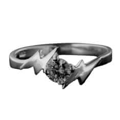 Amiatex Ezüst gyűrű + Nőin zokni Gatta Calzino Strech, 56