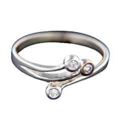 Amiatex Ezüst gyűrű 14778, 58