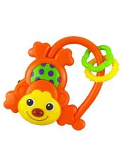 Baby Mix Gyermek zenélő csörgő majmocska narancssárga