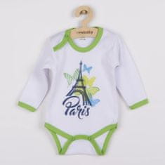 NEW BABY Csecsemő hosszú ujjú body Towns zöld 62 (3-6 h) Zöld