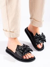 Amiatex Női papucs 100393 + Nőin zokni Gatta Calzino Strech, fekete, 37