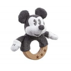 Szivárvány Mickey egér fa/puha csörgő