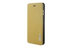 TKG Telefontok Pierre Cardin Kihajtható Valódi Bőr Tok IPhone 6 Plus / 6S Plus - Sárga (8719273215661)