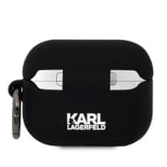 TKG Airpods PRO 1 tartó: Karl Lagerfeld 3D Karl Head - fekete szilikon tok