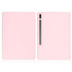 TKG Tablettok Samsung Galaxy Tab S7 FE (SM-T730, SM-T733, SM-T736B) - pink smart case tablet tok ceruza tartóval