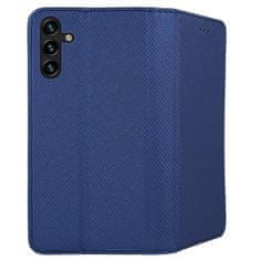 TKG Telefontok Samsung Galaxy A55 5G - kék mágneses szilikon keretes könyvtok