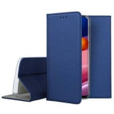 TKG Telefontok Samsung Galaxy A55 5G - kék mágneses szilikon keretes könyvtok