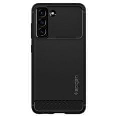 TKG Telefontok Samsung Galaxy S21 FE - SPIGEN RUGGED ARMOR matt fekete tok