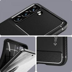 TKG Telefontok Samsung Galaxy S21 FE - SPIGEN RUGGED ARMOR matt fekete tok