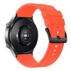TKG Huawei Watch 3 / Watch 3 Pro okosóra szíj - narancssárga szilikon (22 mm) sima kialakítás