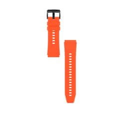 TKG Huawei Watch 3 / Watch 3 Pro okosóra szíj - narancssárga szilikon (22 mm) sima kialakítás