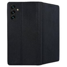 TKG Telefontok Samsung Galaxy A05s - fekete mágneses szilikon keretes könyvtok