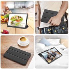 TKG Tablettok Samsung Galaxy Tab S8+ PLUS 12,4" (SM-X800, SM-X806) - DUX DUCIS DOMO fekete smart case ceruza tartóval