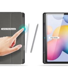 TKG Tablettok Samsung Galaxy Tab S6 Lite 2020 / 2022 / 2024 - DUXDUCIS DOMO fekete smart case tablet tok ceruza tartóval