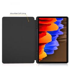 TKG Tablettok Samsung Galaxy Tab S7 FE (SM-T730, SM-T733, SM-T736B) - fekete smart case tablet tok ceruza tartóval