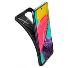 TKG Telefontok Samsung Galaxy M53 5G - SPIGEN Liquid Air Matt Fekete tok