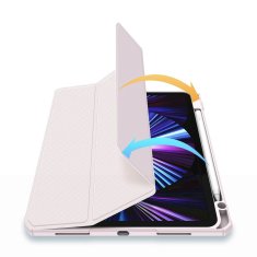 TKG Tablettok iPad Air 5 (2021, 10,9 coll) - DUX DUCIS TOBY pink ütésálló tok ceruza tartóval