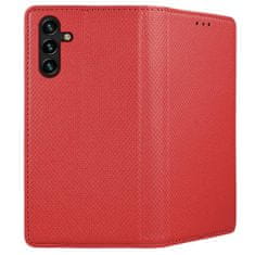 TKG Telefontok Samsung Galaxy A05s - piros mágneses szilikon keretes könyvtok