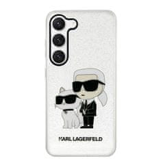 TKG Telefontok Samsung Galaxy S23+ (S23 Plus) - Karl Lagerfeld Karl and Choupette - átlátszó/csillámos műanyag hátlap tok