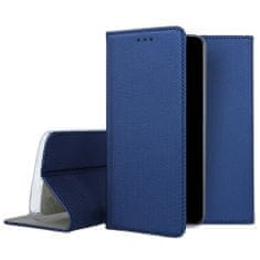 TKG Telefontok Honor 90 Lite 5G - kék mágneses szilikon keretes könyvtok