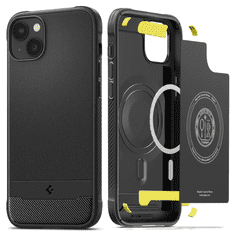 Spigen Rugged Armor Mag (MagFit) Apple iPhone 14 Plus tok fekete (ACS04890) (ACS04890)